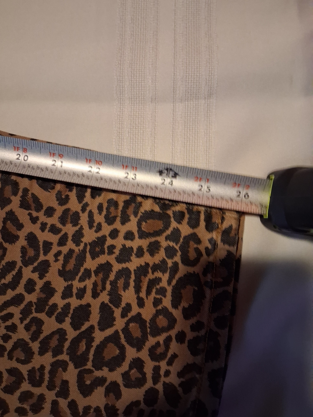 Time and Tru Leopard Print Waistband Straight Pants - Brown Black Sz 16 - Picture 7 of 9